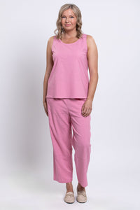 Boardwalk Pant, Soft Pink, Linen Viscose