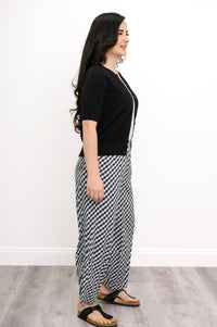 Boardwalk Pant, BW Gingham, Linen Bamboo