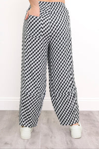 Boardwalk Pant, BW Gingham, Linen Bamboo