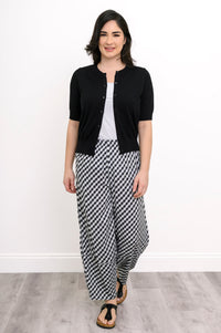 Boardwalk Pant, BW Gingham, Linen Bamboo