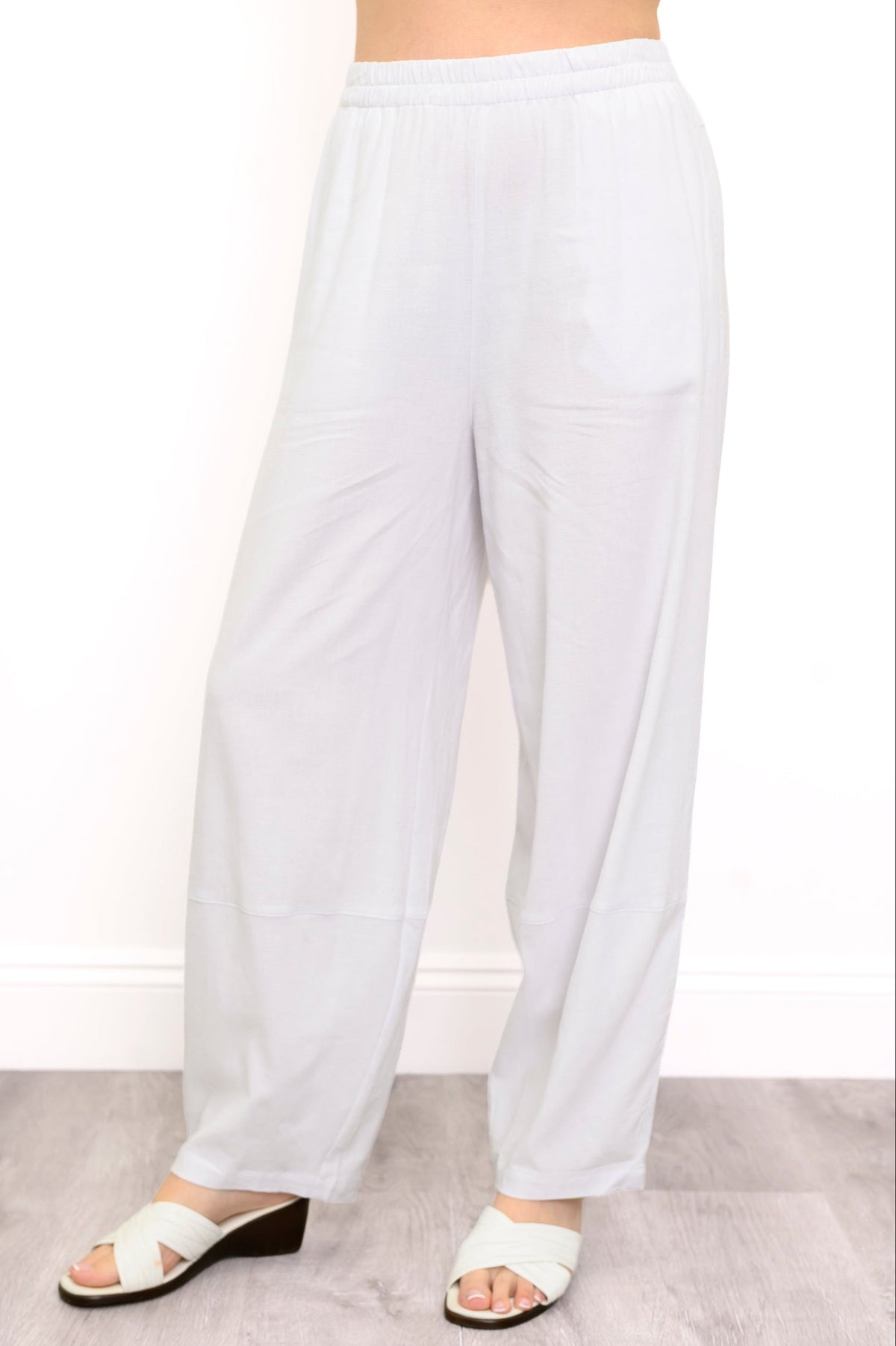 Boardwalk Pant, White, Linen Viscose