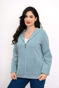Bowen Jacket, Dusty Teal, Cotton