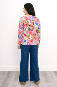 Bowen Jacket, Pink Bouquet, Cotton
