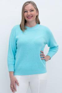 Brooklyn Sweater, Mint, Cotton