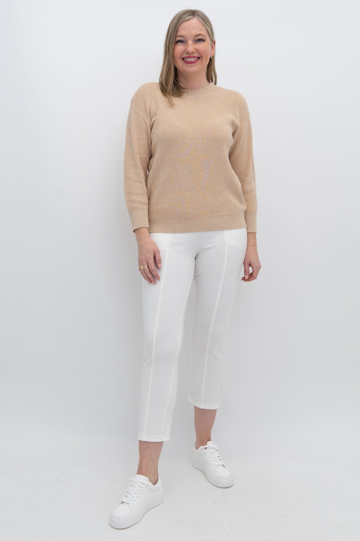 Brooklyn Sweater, Natural, Cotton