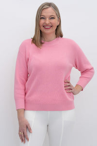 Brooklyn Sweater, Pink, Cotton