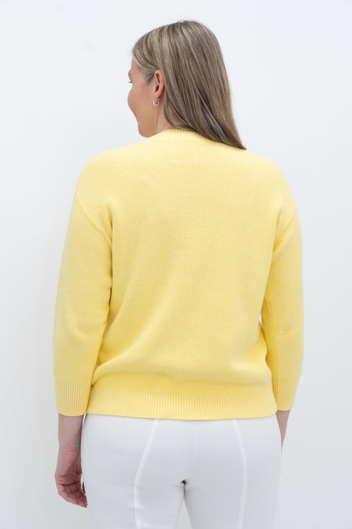 Brooklyn Sweater, Yellow, Cotton