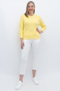 Brooklyn Sweater, Yellow, Cotton