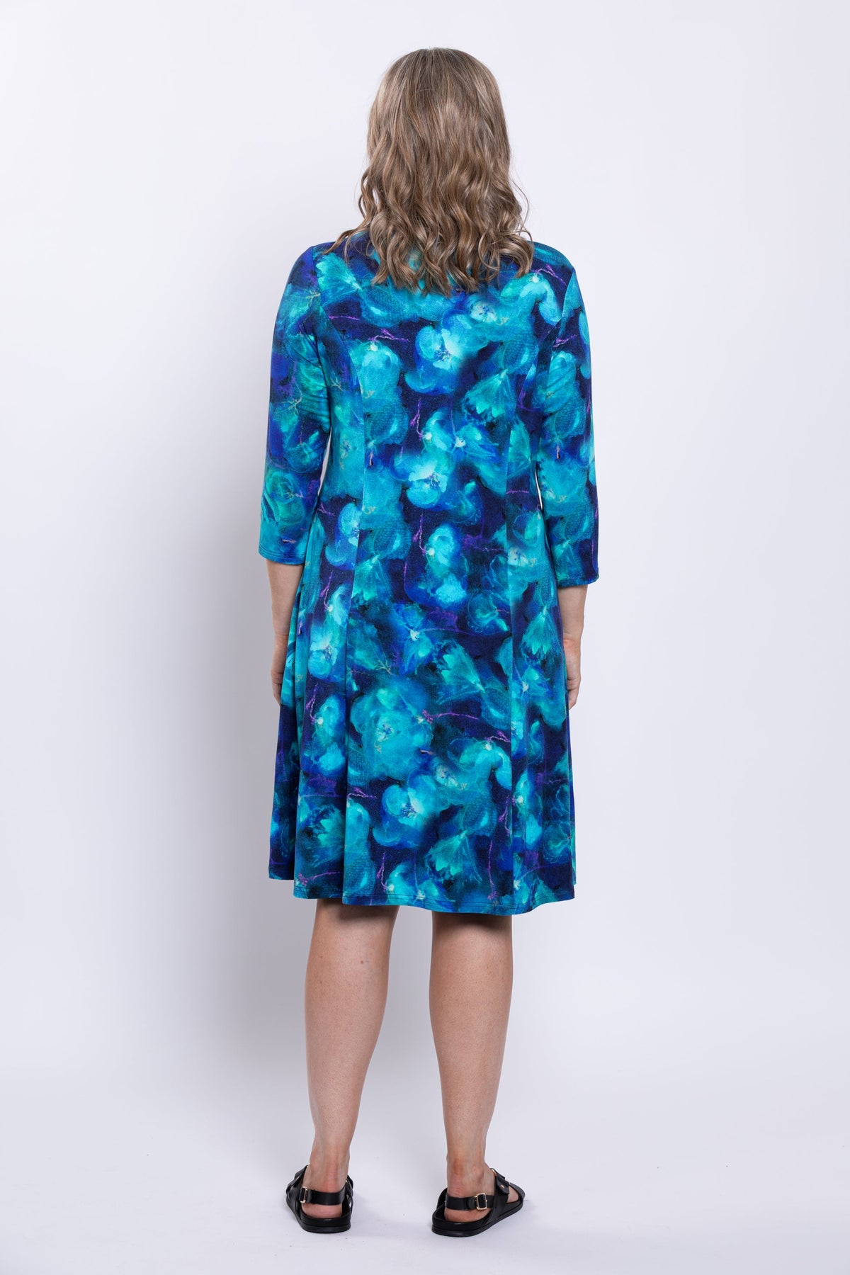 Callie 3/4 Dress, Ocean Reef, Bamboo