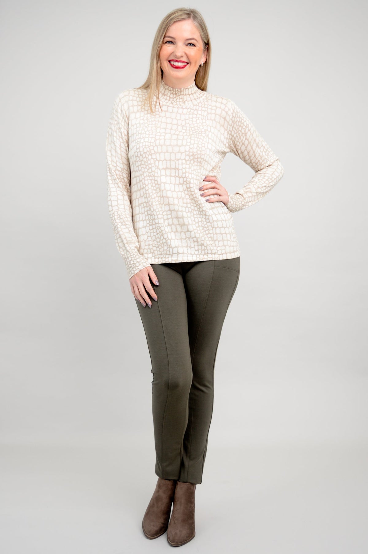 Cameron Sweater, Croco Tana, Bamboo Cotton - Final Sale