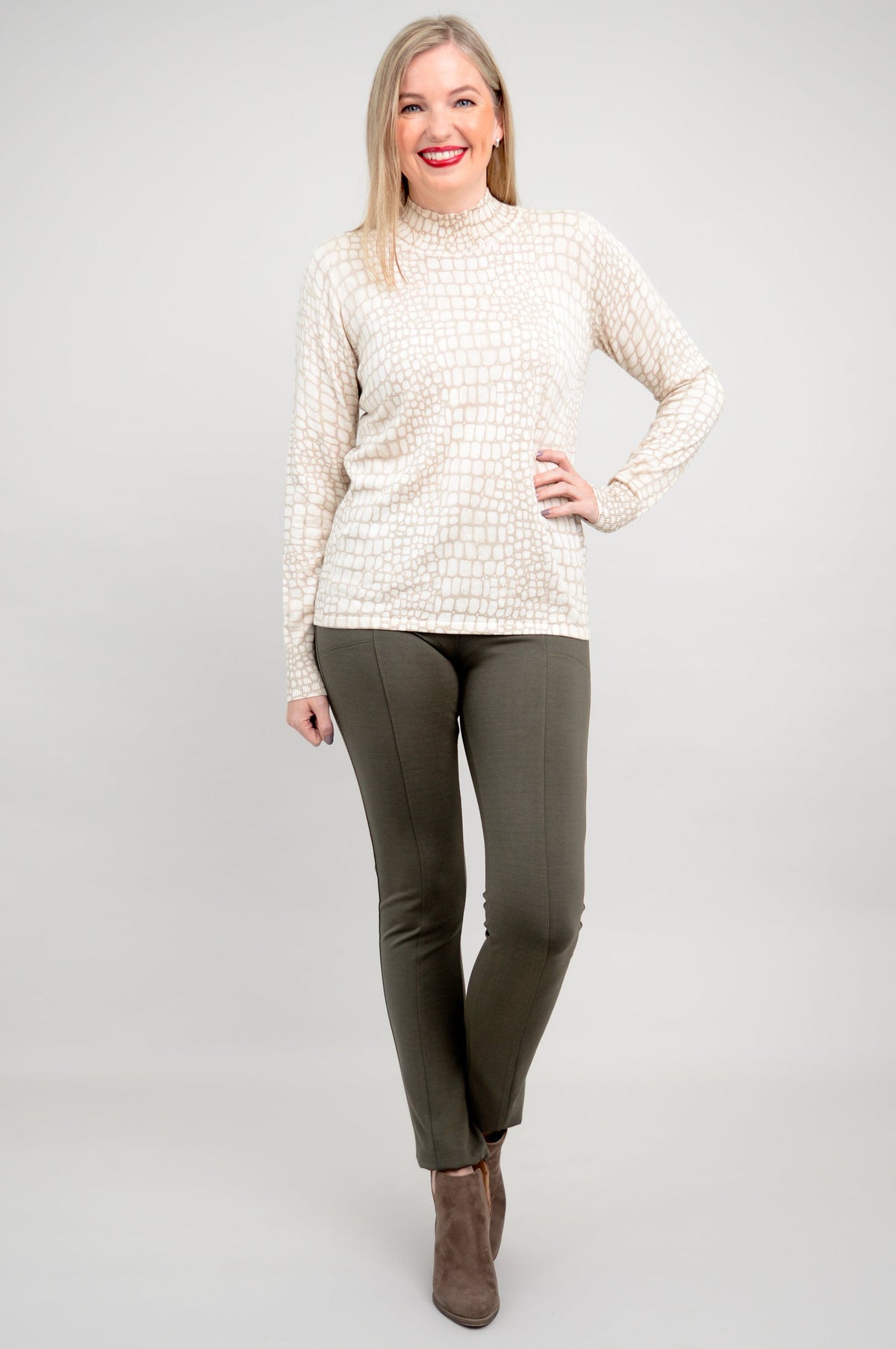 Cameron Sweater, Croco Tana, Bamboo Cotton - Final Sale