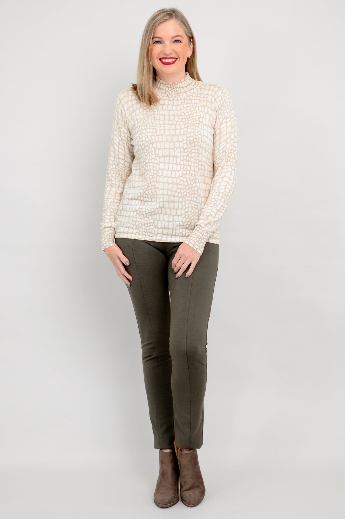 Cameron Sweater, Croco Tana, Bamboo Cotton - Final Sale