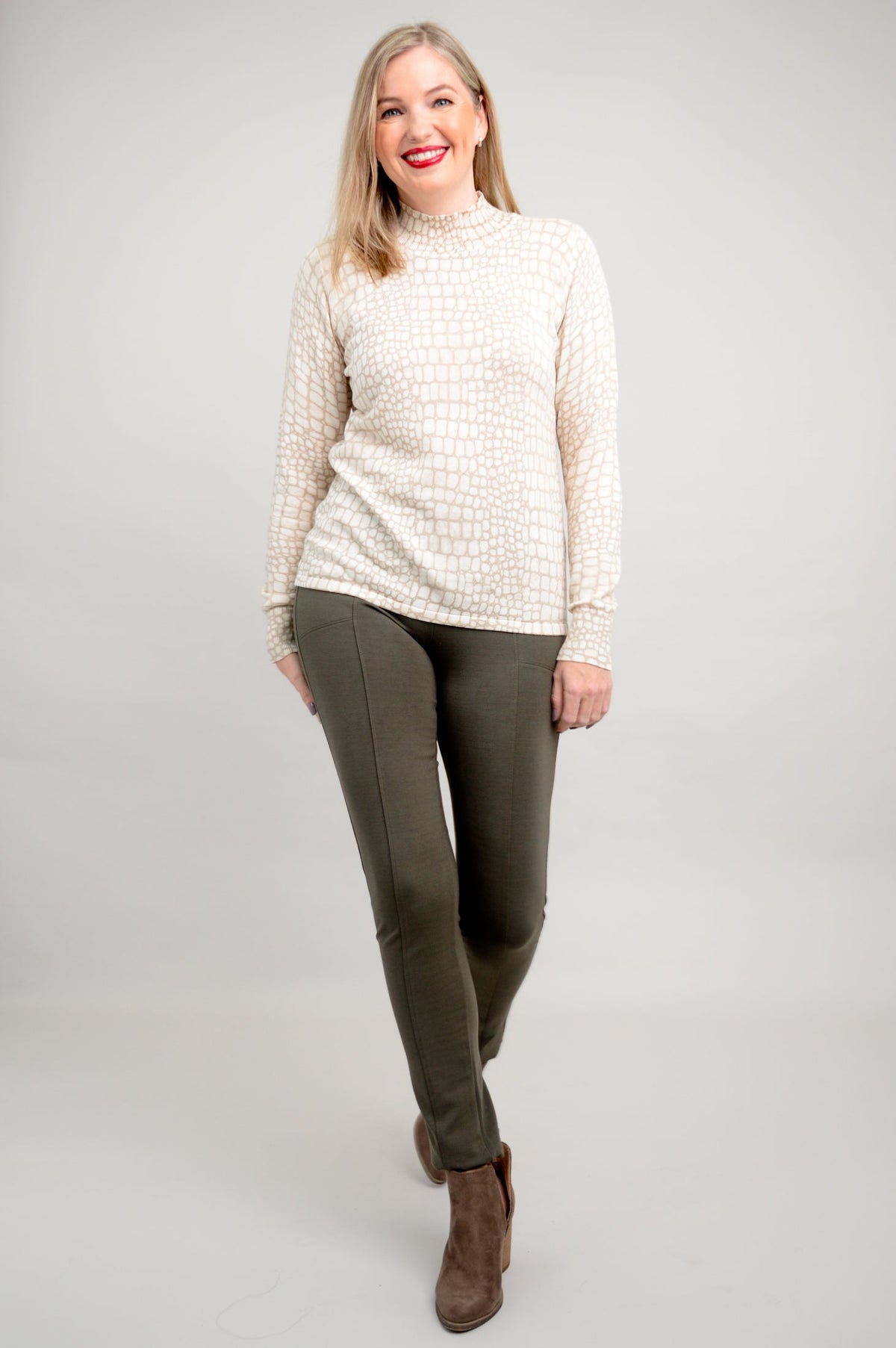 Cameron Sweater, Croco Tana, Bamboo Cotton - Final Sale