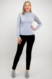 Cameron Sweater, Sleet Grey, Bamboo Cotton