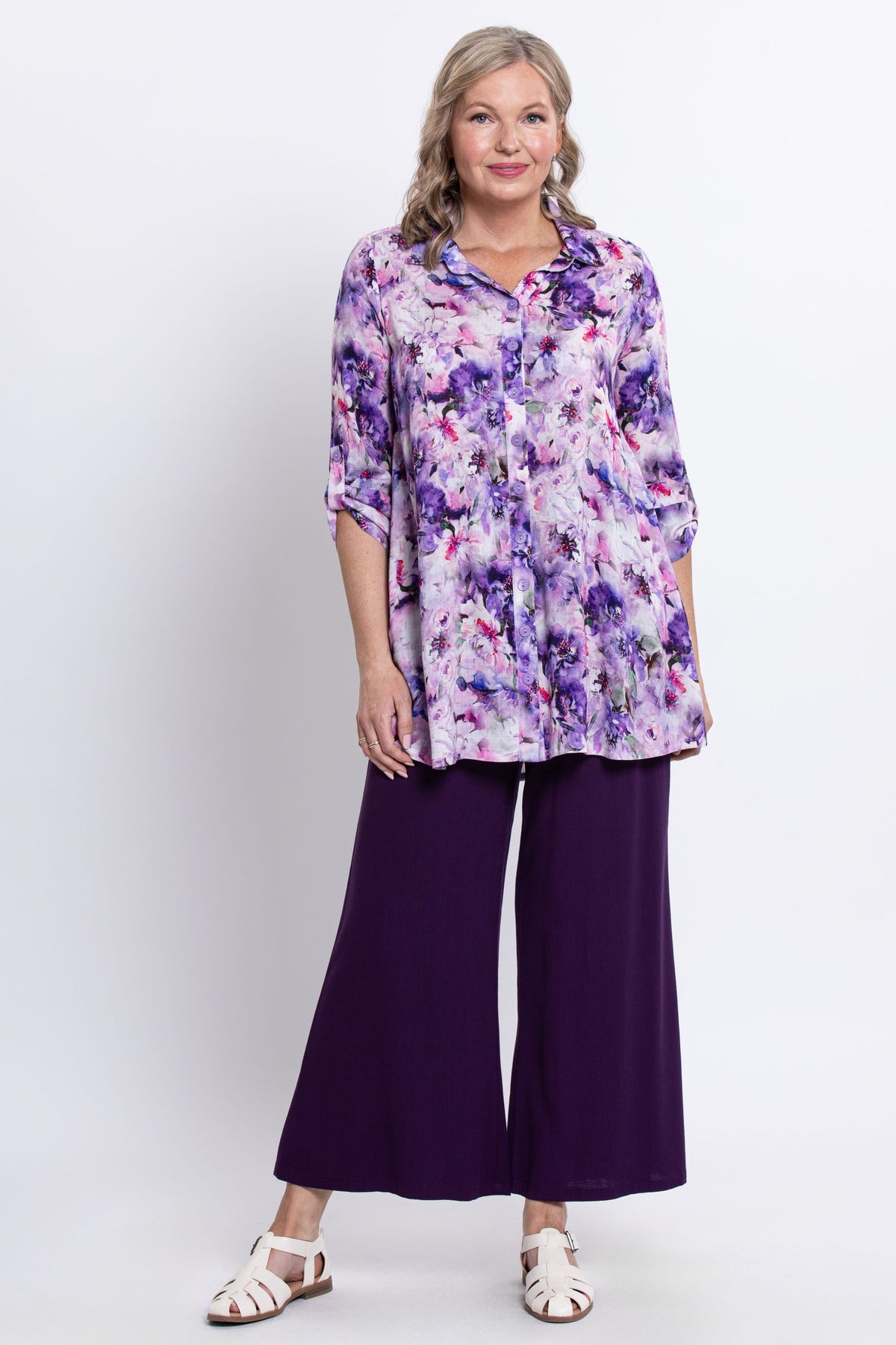 Celine Blouse, Royale Dynasty, Linen Bamboo