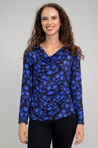 Charisse Long Sleeve Top, Snow Flower, Bamboo - Final Sale