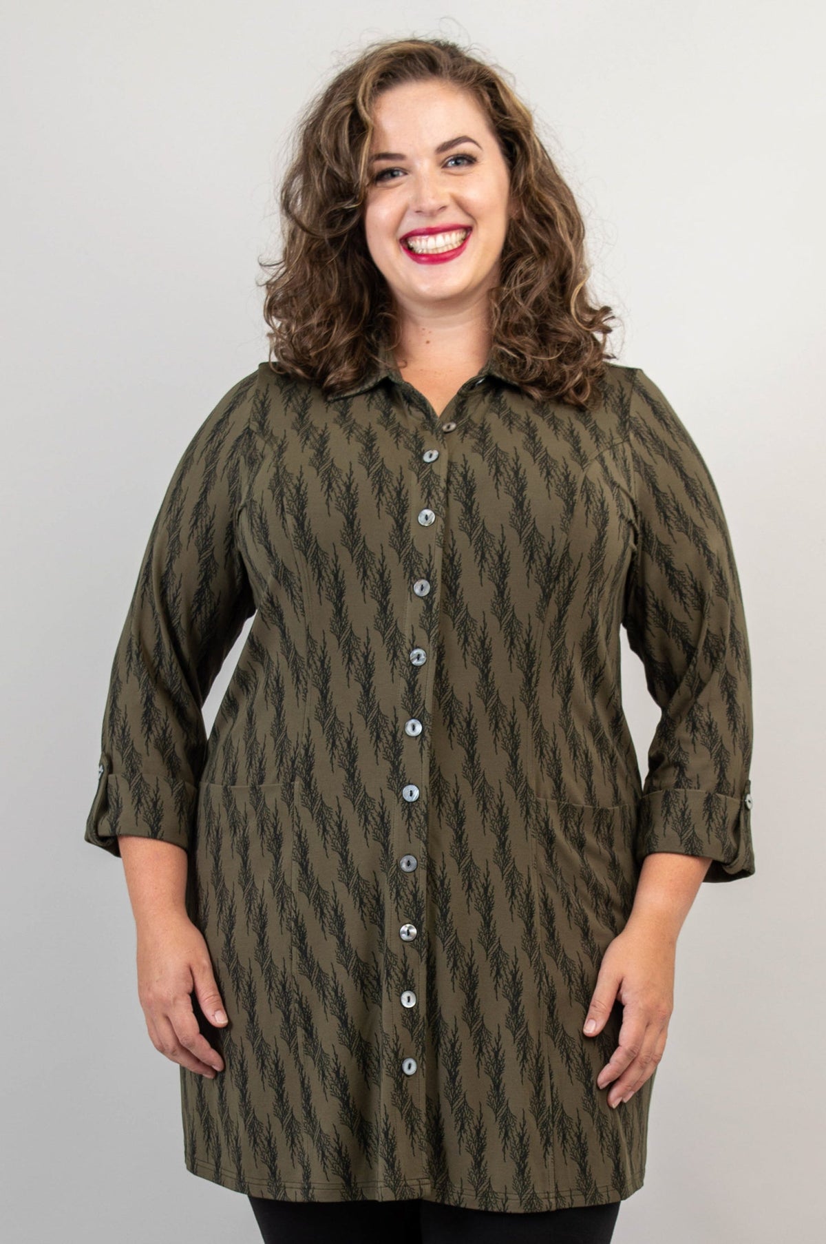 Charlie Tunic, Cedar Forest, Bamboo - Final Sale