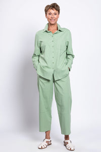 Charlie Blouse, Sage, Linen Viscose