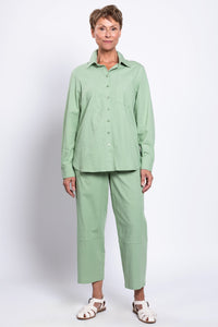 Charlie Blouse, Sage, Linen Viscose