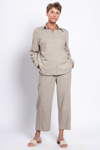Charlie Blouse, Sand, Linen Viscose
