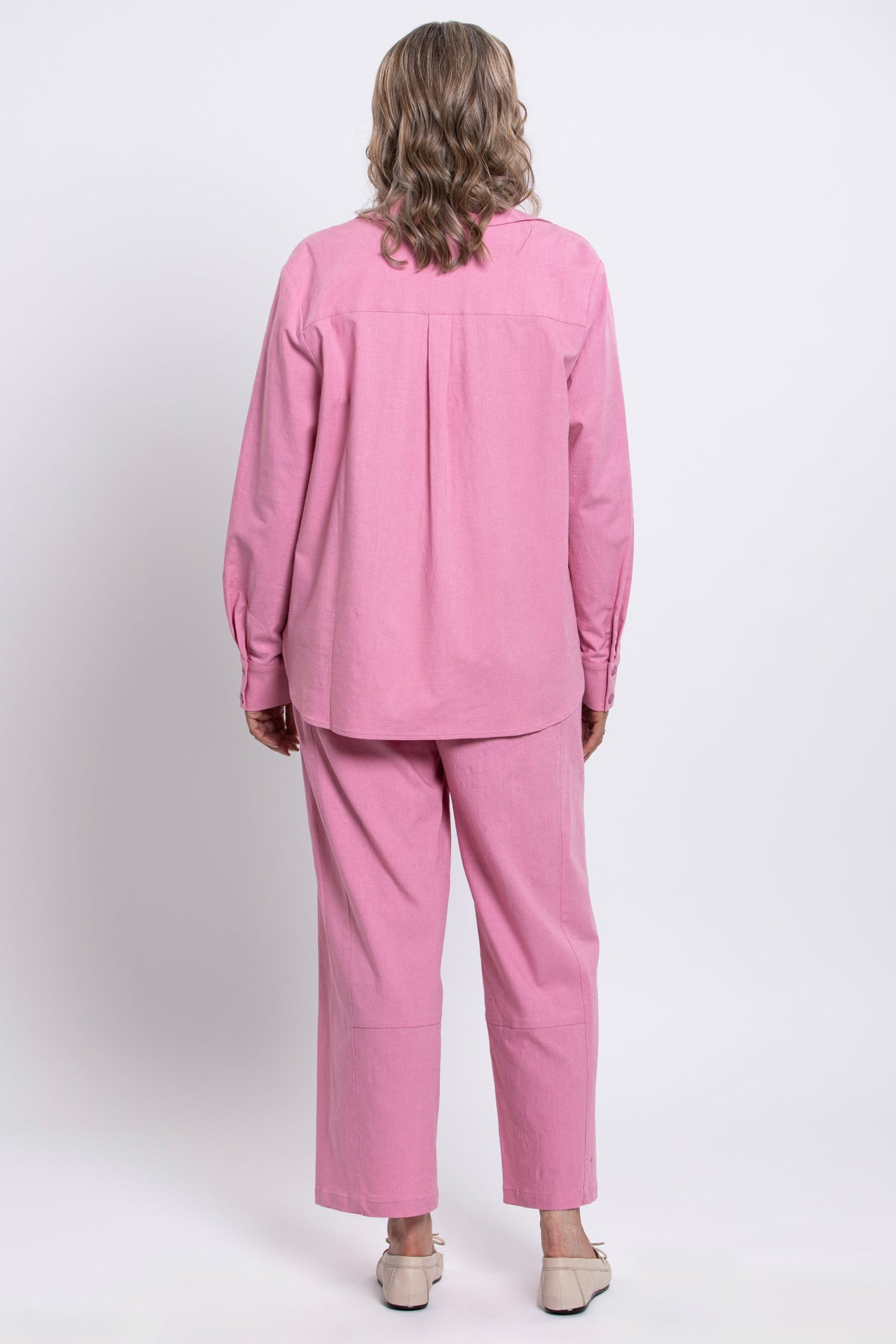 Charlie Blouse, Soft Pink, Linen Viscose