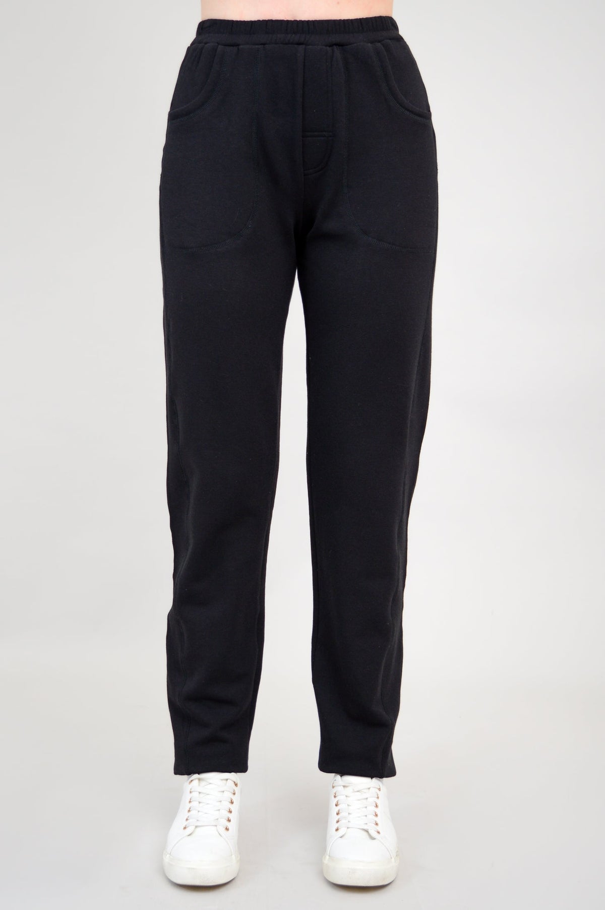 Christine Pant, Black, Bamboo Fleece