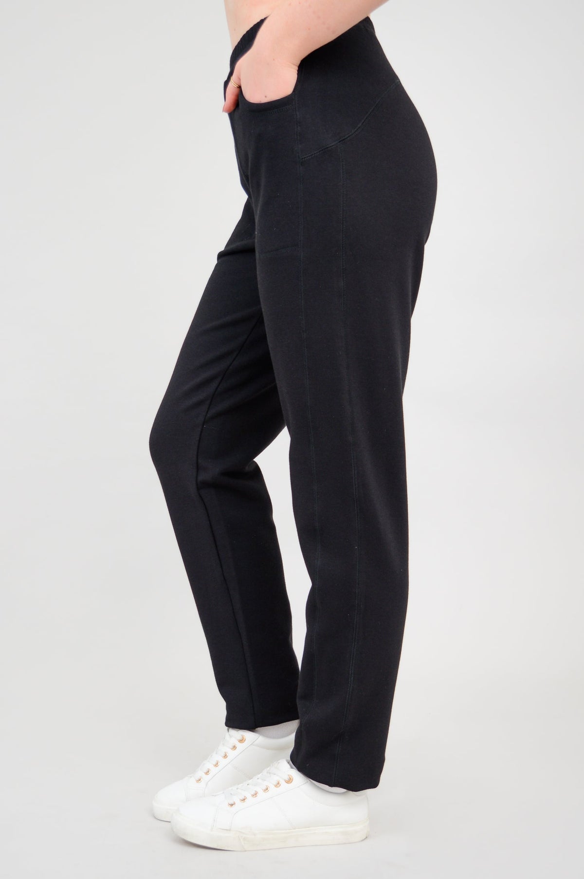 Christine Pant, Black, Bamboo Fleece