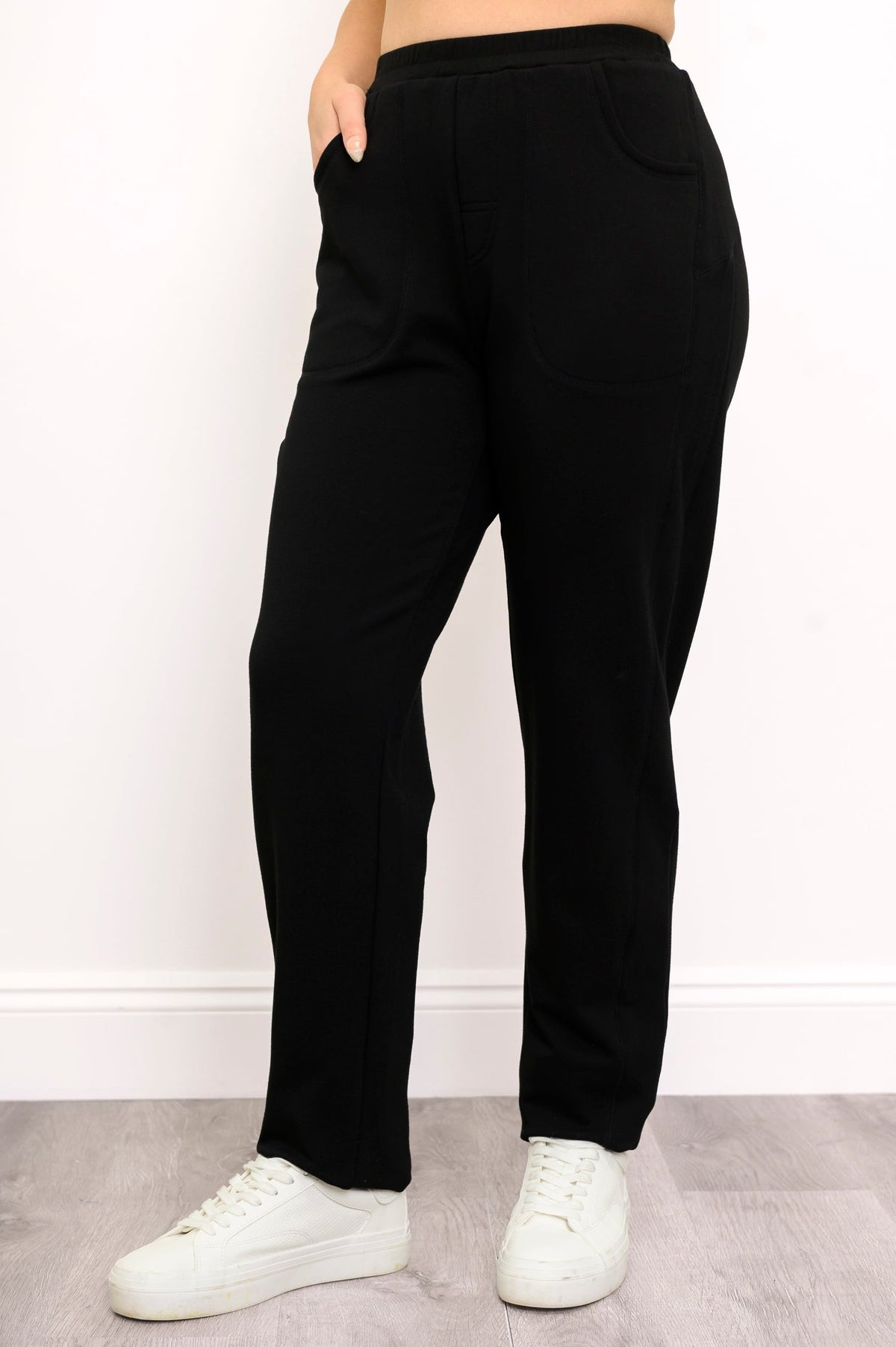 Christine Pant, Black, Bamboo Fleece