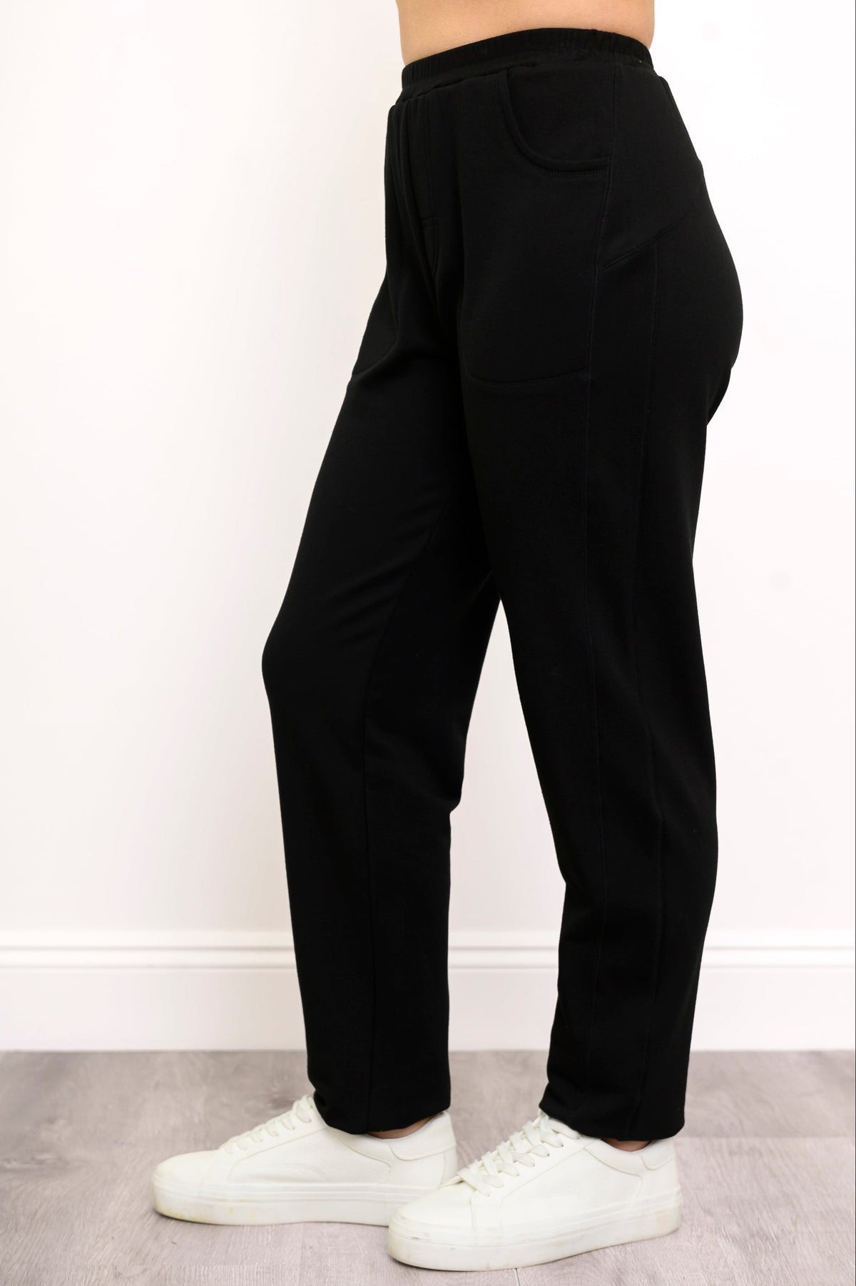 Christine Pant, Black, Bamboo Fleece
