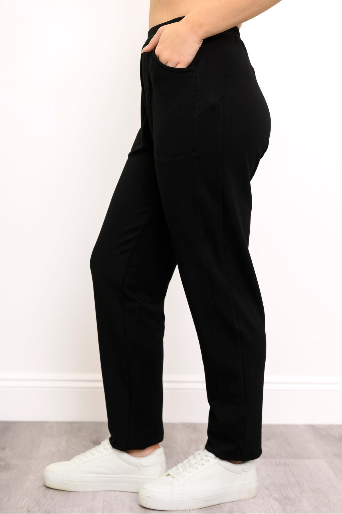 Christine Pant, Black, Bamboo Fleece