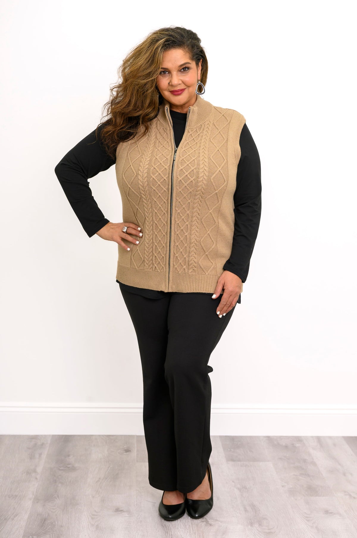 Christy Vest, Natural Honey, Cotton