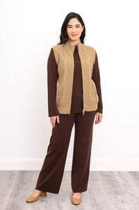 Christy Vest, Natural Honey, Cotton