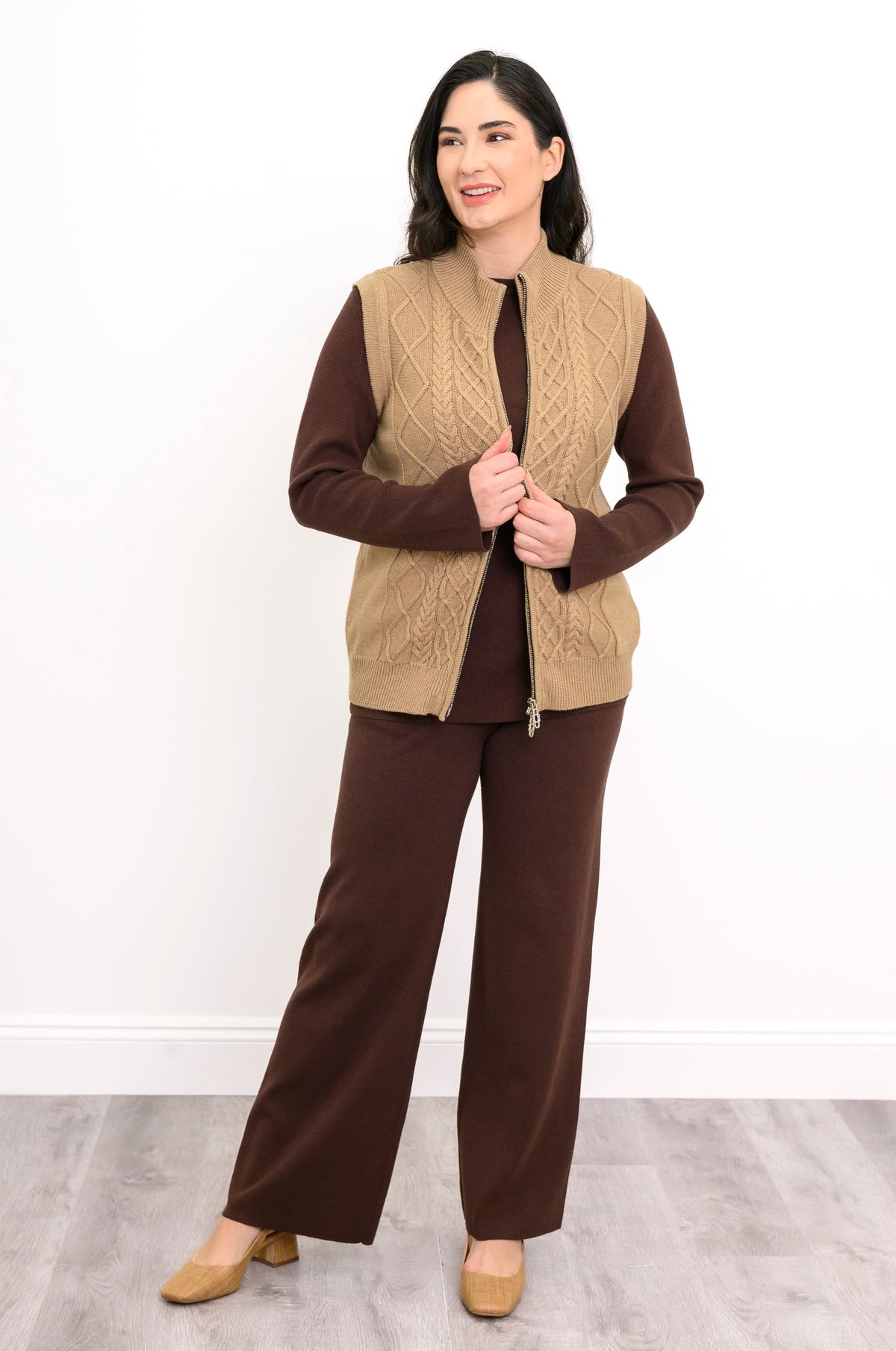 Christy Vest, Natural Honey, Cotton