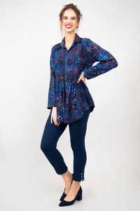 Cindy Long Sleeve, Purple Sprinkle