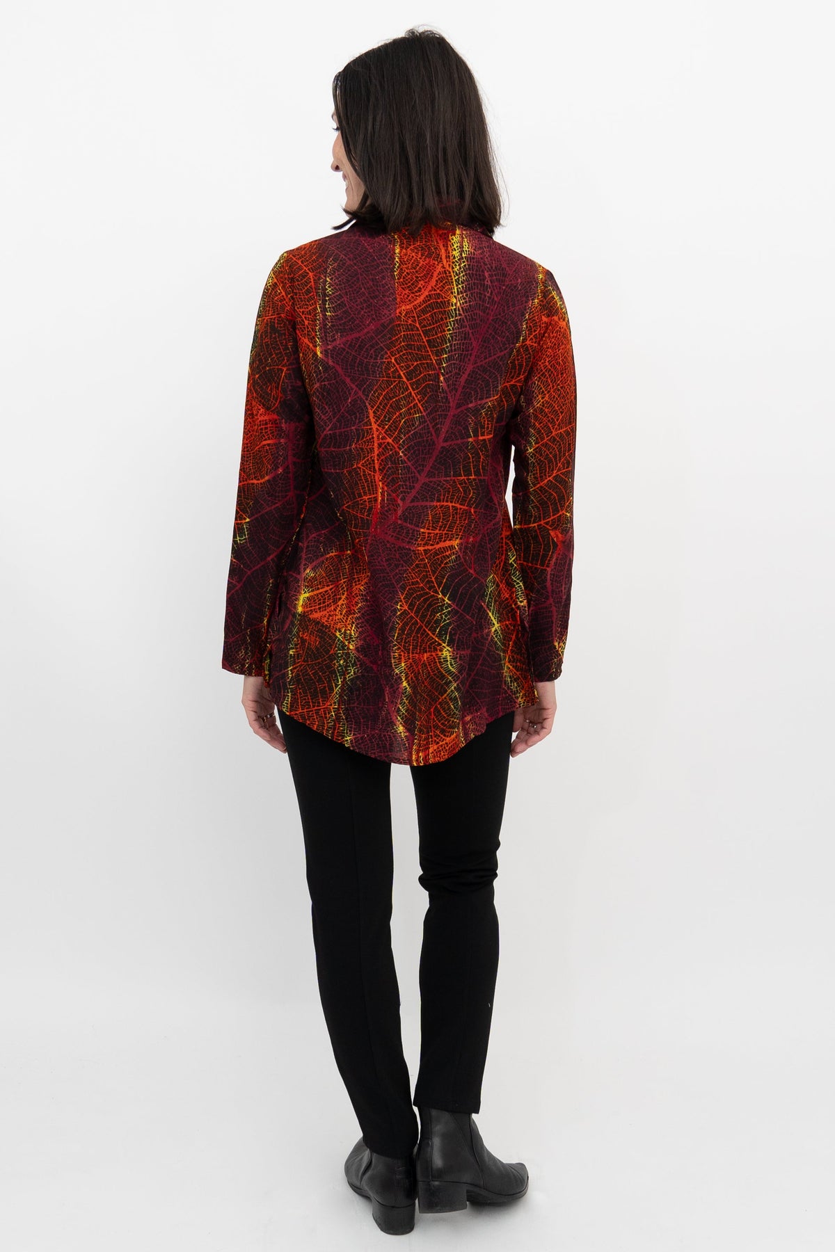 Cindy L/S Blouse, Multi Mesh