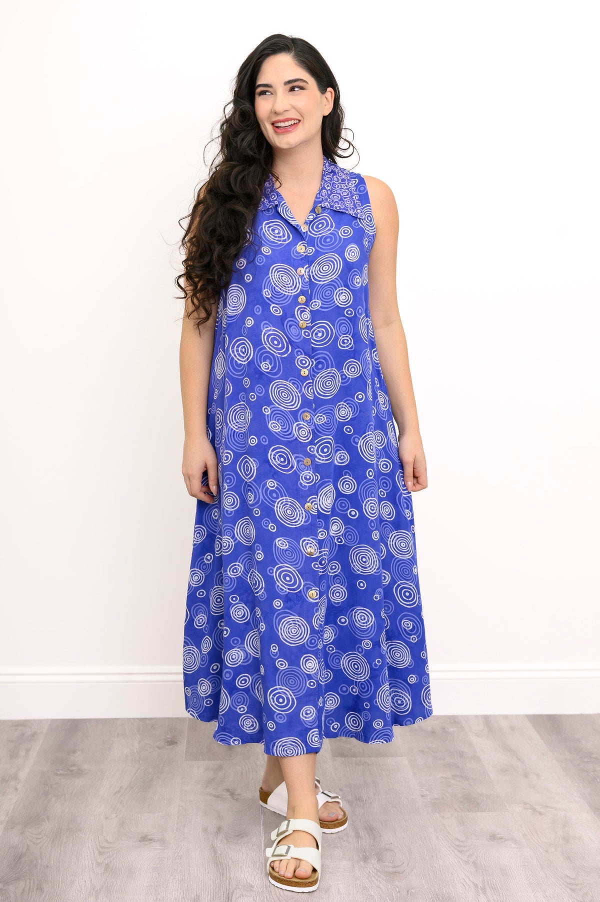 Cissy Dress, Purple Bubbles