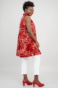 Cissy Tank, Palm Burgundy- Final Sale