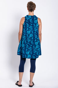 Cissy Tank, Indigo Floral
