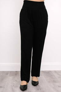 Clair Pant, Black, Bamboo