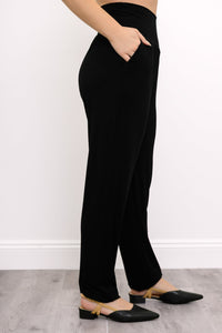 Clair Pant, Black, Bamboo