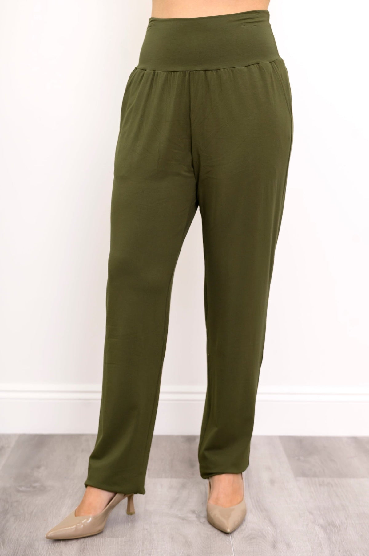 Clair Pant, Khaki, Bamboo