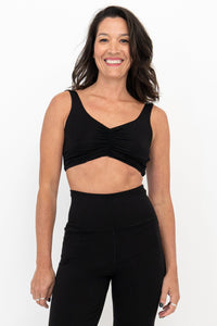 Clipper Top, Black, Bamboo