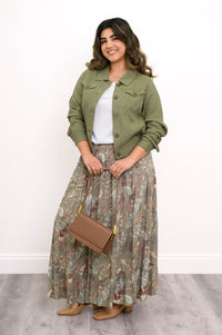Colleen Jacket, Khaki, Linen