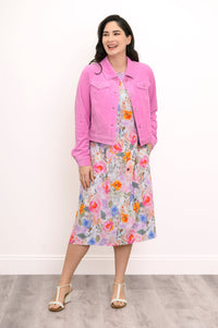 Colleen Jacket, Pink, Cotton Corduroy