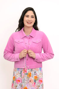 Colleen Jacket, Pink, Cotton Corduroy