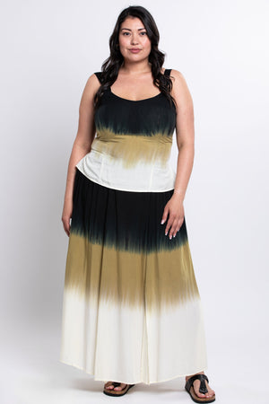 Winsome Tank, Black Dip-Dye