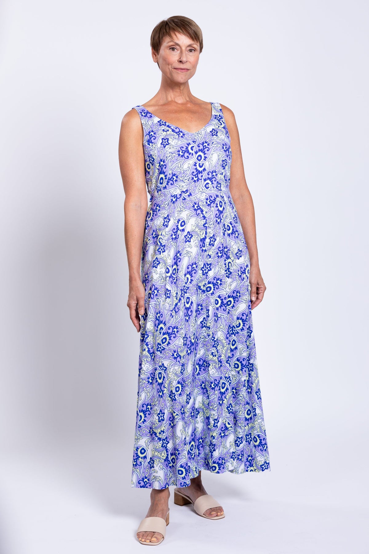 Coraline Dress, Dazzle, Linen Bamboo