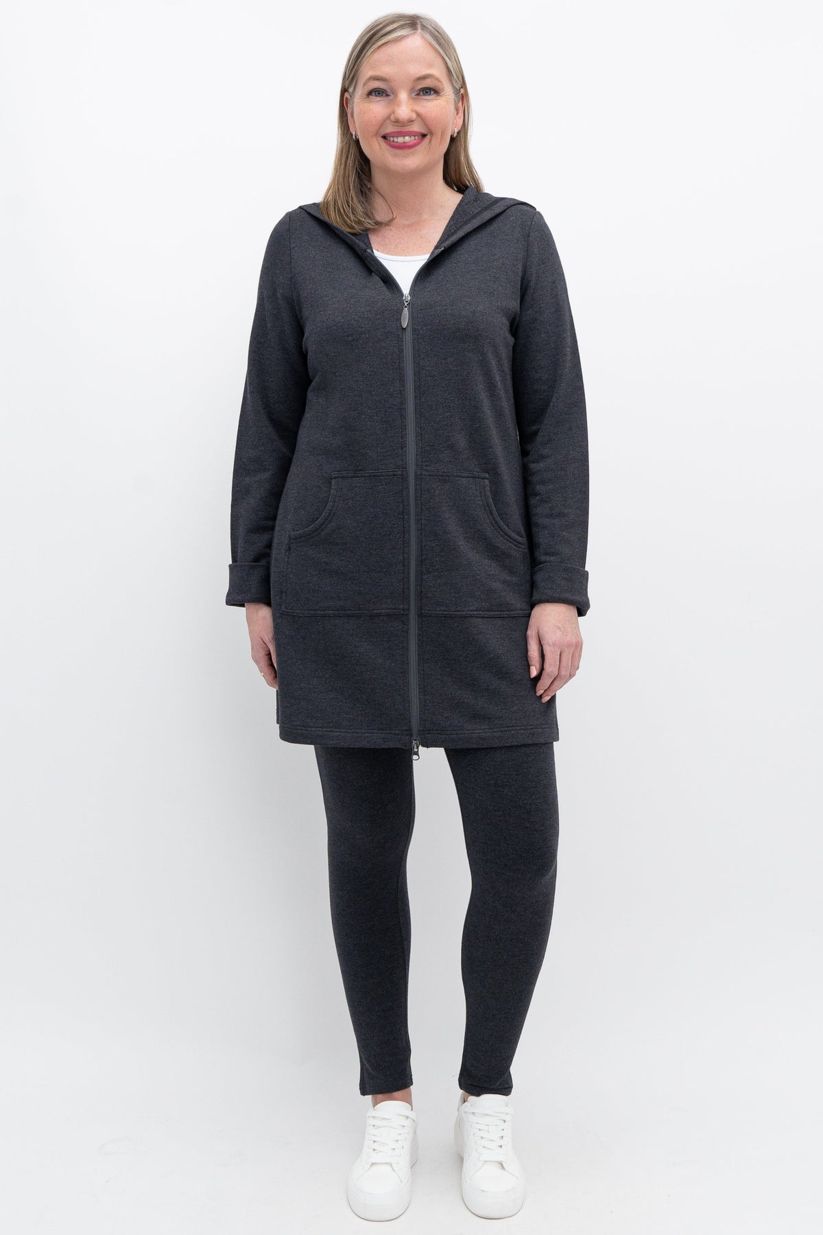 Cortes Jacket, Graphite, Bamboo Fleece