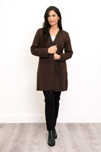 Cortes Jacket, Black Coffee, Bamboo Fleece