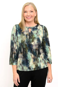 Dalia Top, Winter Leaves, Bamboo